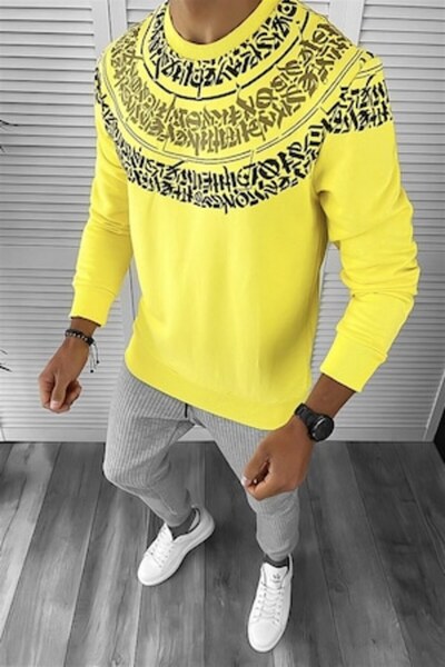 Gosse Men's Yellow Aztec Sweater