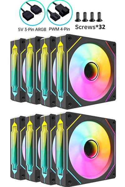 Archon Spectre Pro Argb 8X120Mm Silent Professional Argb Case Fan