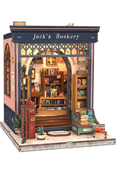 CUTEBEE 3D Puzzle, DIY Mini House, Jack's Bookstore, Cutebee, 330 pieces