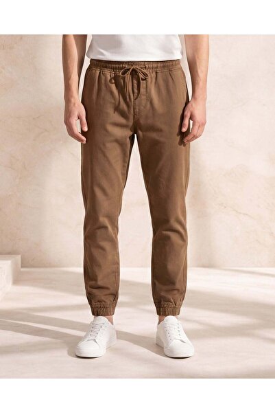 REDTAG Men Brown Basic Joggers