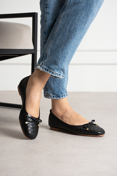 BYRAMSE Γυναικεία Πλεκτά Παπούτσια Γραφείου με Φιόγκο Με σχέδιο Casual Ορθοπε...