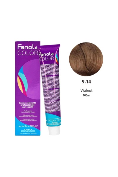 Fanola Hair Coloring Cream 9.14 Walnut 100ml