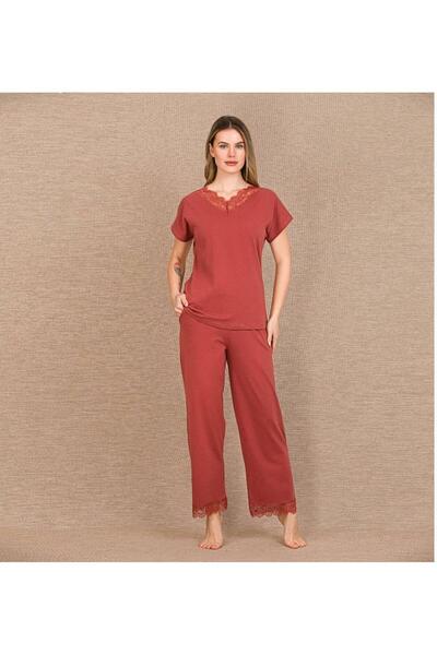 Lady Lingerie Short Sleeve Cotton Women's Pajamas Set
