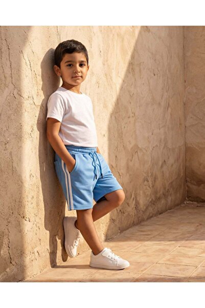 REDTAG Boys Blue Shorts