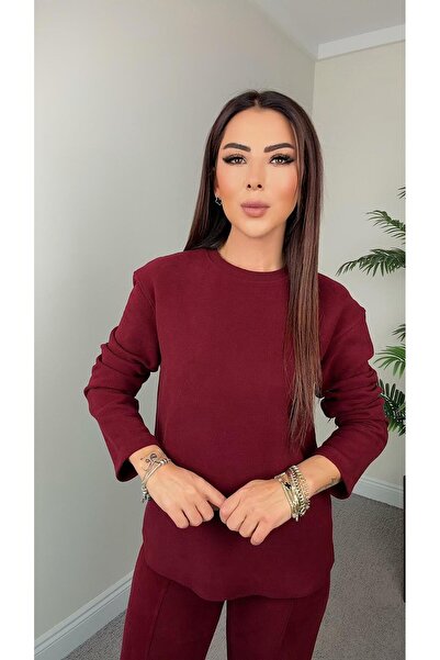 DİDEM GÜLTAKTI Cure Women's Burgundy Double Set