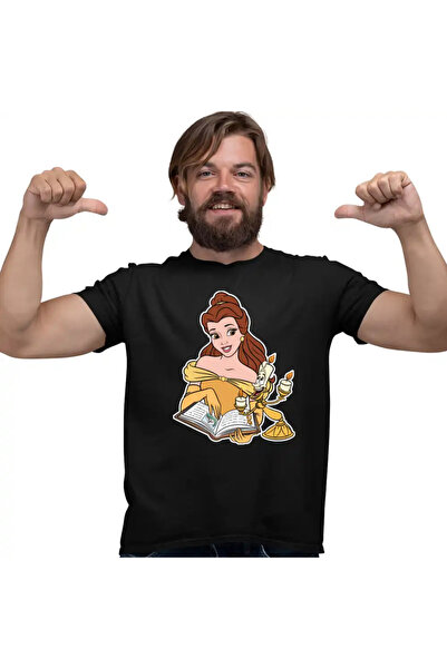 OEM Ανδρικό T-Shirt Η Πεντάμορφη και το Τέρας Κερί