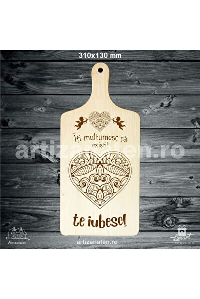 LimArt Personalized wooden chopping board with engraved message, Thank you, 3...