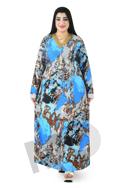 M&O 2 Floral Cotton jalabiya