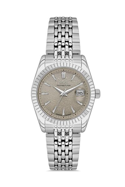 RMS Zeitmeister Rms.1.Ag2126.115 Women's Wristwatch with Calendar, Crystal Gl...
