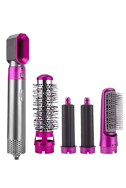 Generic جهاز تصفيف الشعر 5 في 1 - مجفف شعر، ومكواة فرد، ومجعد، ومكثف، ومفكك ت...