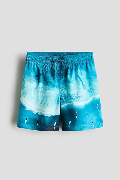 H&M Baskılı Şort Mayo