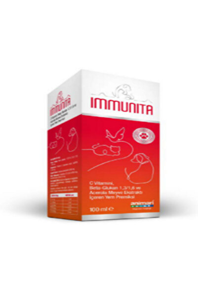 animari Immunita 100 ml Kedi ve Köpek Bağışıklık Şurubu - Viral ve Hastalık K...