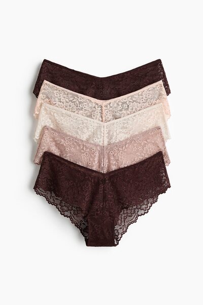 H&M 5'li Dantel Hipster Külot