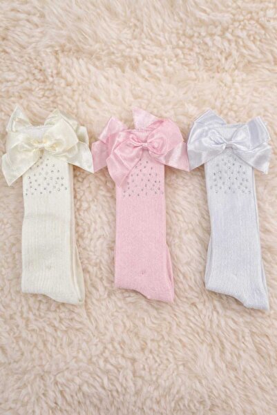 Amélio Kids 3 Pack Baby Girl & Kids Cotton Knee Socks