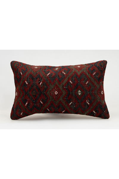 Kilim Whole Sale غطاء وسادة عتيق مصنوع يدويًا من الكليم والصوف، مقاس 30x50 سم