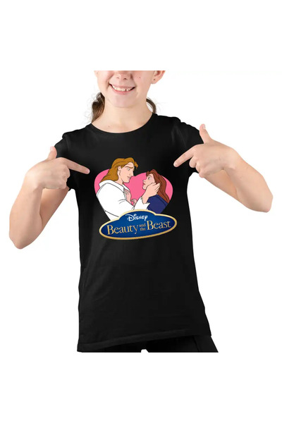 OEM Παιδικό Κοριτσίστικο T-shirt με Στάμπα Η Πεντάμορφη και το Τέρας