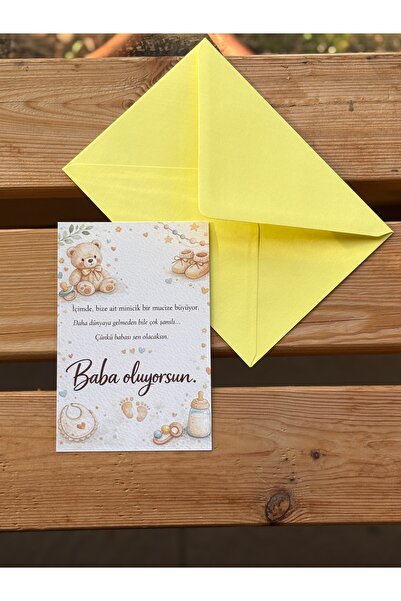 BETSY STUDIO You'Re Becoming a Father Card Special Design with Colorful Envelope