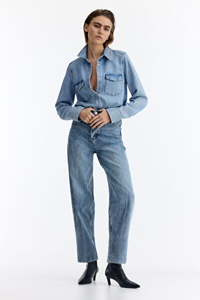 H&M Barrel High Ankle Jeans