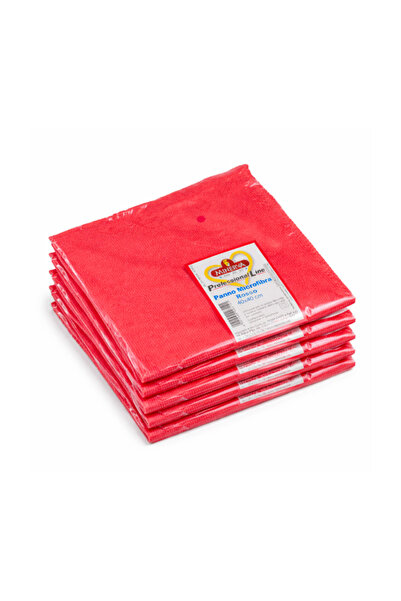Minerva Pachet Promo 5 x Laveta Microfibra Profesionala Rosie, 40x40cm