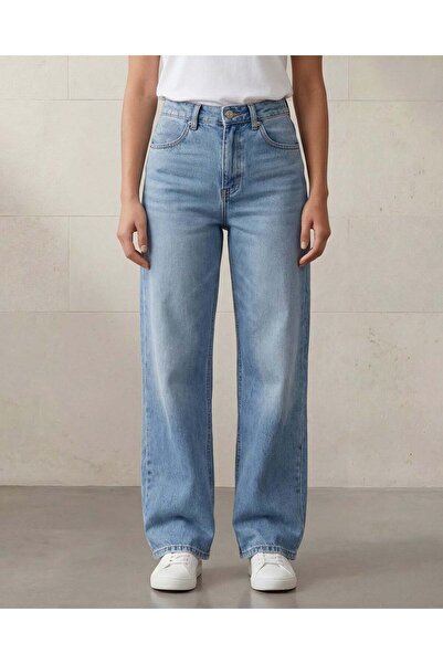 REDTAG Women Blue Plain Straight Jeans