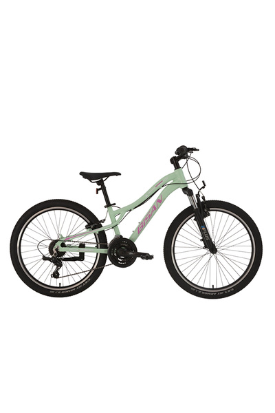 Bisan KDX 2800-V KADIN DAĞ BİSİKLETİ 30CM V 24 JANT 21 VİTES MİNT YEŞİL PEMBE...