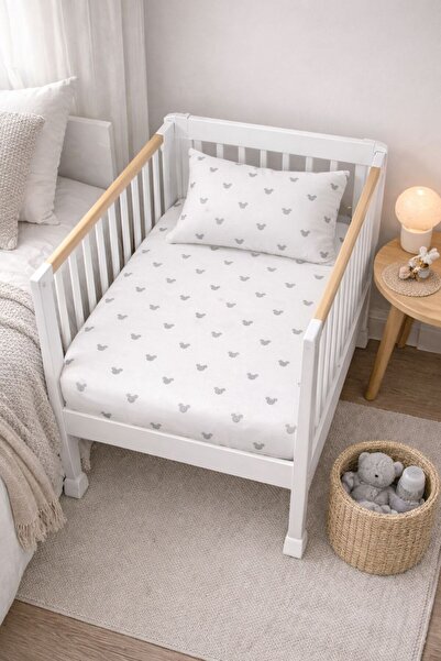 YUSRAMODA طقم ملاءات مطاطية لسرير الأطفال من آني ياني مقاس 50-60×90 سم