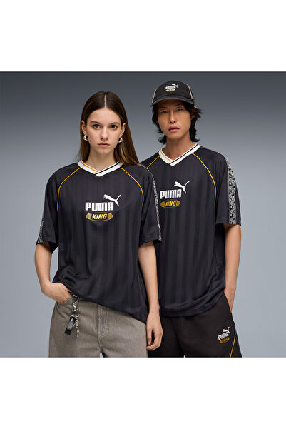 Puma King Relaxed Football Unisex Navy Blue Jersey