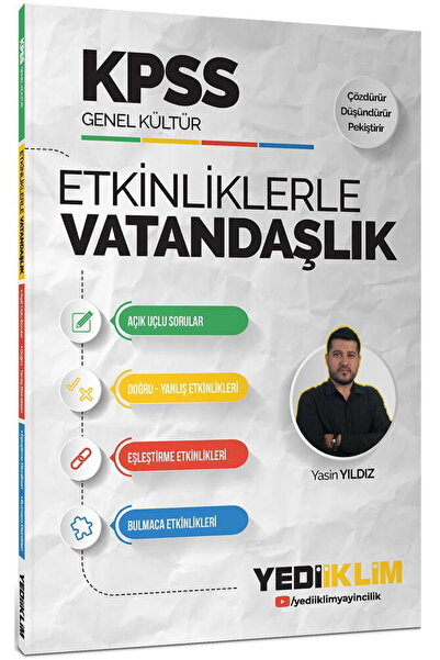 Yediiklim Yayınları KPSS Genel Kültür Etkinliklerle Vatandaşlık