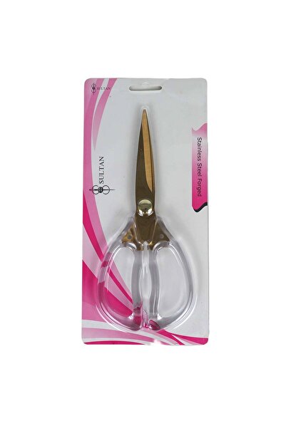 Sultan Transparent Handle Gold Scissors