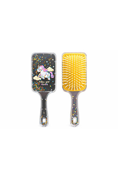 ARVALE Perie de păr pentru copii cu model argintiu, pieptene cu vârf moale pe...