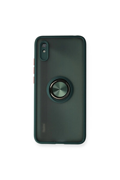 eco port غطاء سيليكون مونتريال مع حلقة لـ Redmi 9a - أخضر