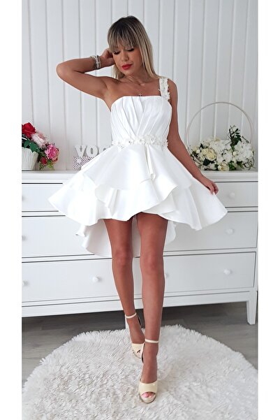 Voguesta Short Civil Wedding Dress BabyDoll Mendesa