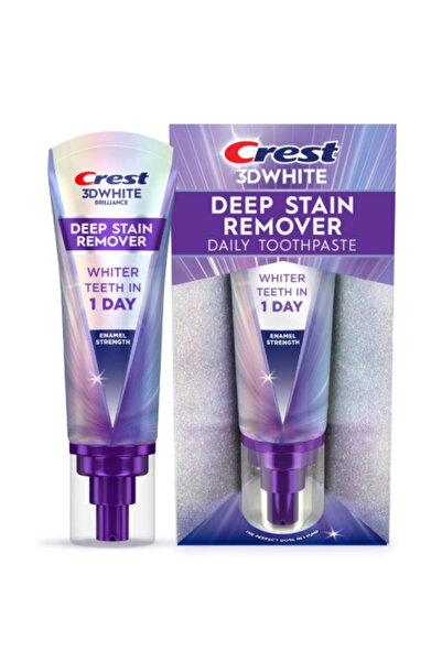 CREST 3D White Daily Toothpaste Deep Stain Remover Enamel Strength Toothpaste...