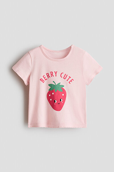 H&M Pamuklu ve Baskılı Üst