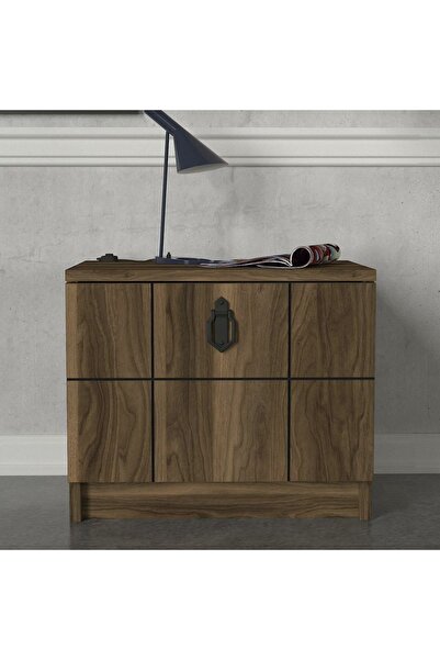 UnicUtil Noptiera cu un Spatiu de Depozitare, Maro 49 x 35 x 41 cm