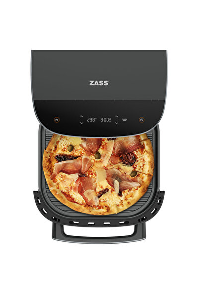 Zass Friteuză cu aer cald ZAF-19, 5.5 L, Funcție pizza, 1500 W, Culoare negru