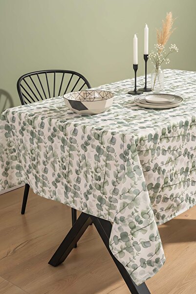 Rivaİstanbul Eucalyptus Patterned Tablecloth, Table Cloth, Picnic Cloth