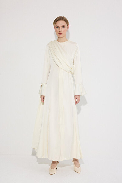 Touché Privé Draped Satin Dress