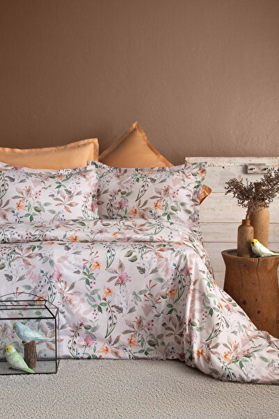 İssimo Home Ma Bella 210 Tc (83 Thread) Digital Cotton Satin Double Duvet Cov...