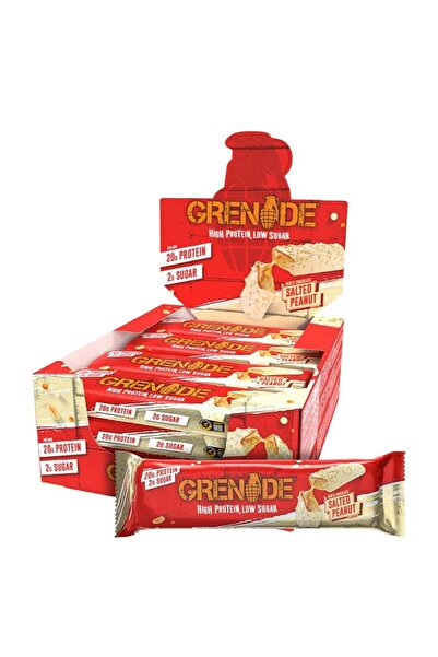 Grenade لوح بروتين عالي قليل السكر بنكهة الشوكولاتة البيضاء والفول السوداني ا...