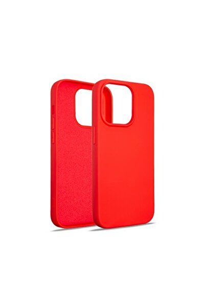 Beline Silicone Case for iPhone 15 Pro, Red Protective Cover