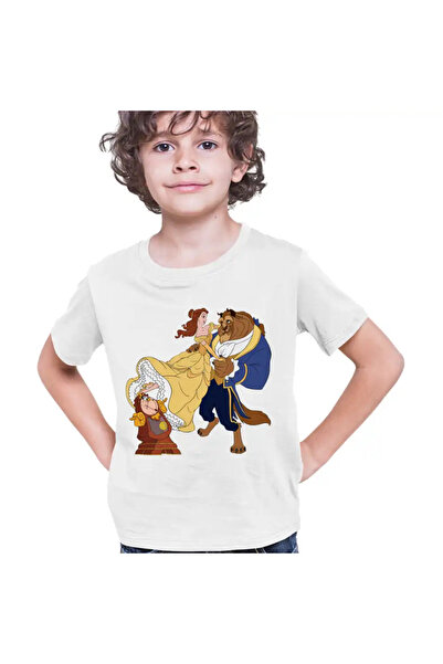 OEM Παιδικό μπλουζάκι για αγόρια με την Πεντάμορφη και το Τέρας