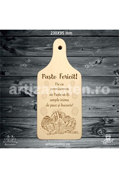 LimArt Personalized wooden chopping board, engraved, with inscription, Happy ...