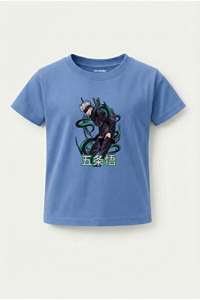 nirvoda Children's T-Shirt Satoru Gojo Jujutsu Kaisen Printed Kids Tshirt