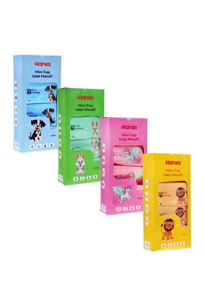 Hanex Islak Mini Cep Mendil 8li