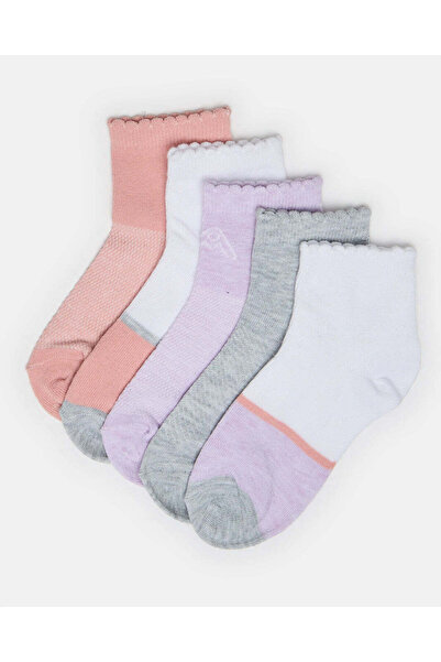 REDTAG Senior Girls Assorted High Ankle Socks Pack Of 5