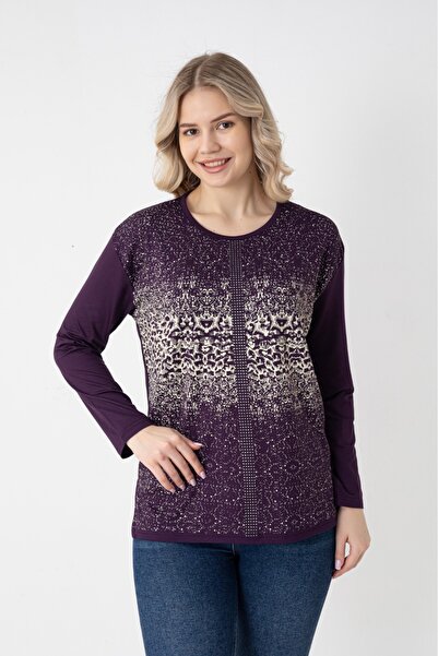 Orly More Viscose Fabric Mini Slit Long Sleeve Printed Mother's Combed Cotton...