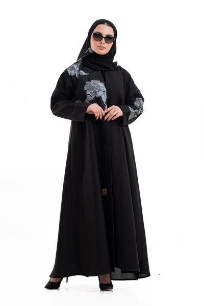 Hasnaa Abaya Abeer floral summer abaya