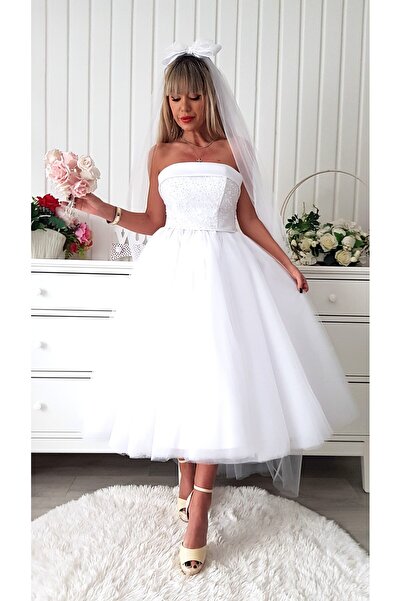 Voguesta Bridy White Wedding Dress