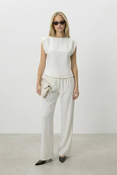 VAGGON Блуза без ръкави с ревери